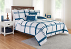 0063108028666 Better Homes And Gardens Navy Blues Plaid Comforter