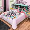 01109306 Intima Hogar Free Wild Pink Girls Microfiber Reversible Comforter Set