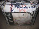 026598736500 Deluxe Multi Blue Piece Queen Full Comforter Bed Set Pillow