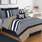 028828137470 Izod Classic Stripe Comforter Set Bedding