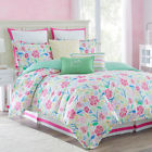 028828296122 Southern Tide Kiawah Floral Pink Aqua Color Comforter