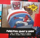 032281212001 Marvel Comics Spiderman Pc Quilt Pillow Sham Set