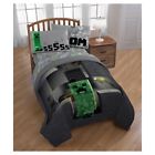 032281221164 Minecraft Creeper Gray Comforter