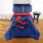 032281274474 Franco Manufacturing Spiderman Comforter With Sherpa Reverse