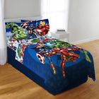 032281296667 Marvel Avengers Blue Circle Pc Comforter Sheets New