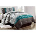 039853710828 Grand Linen Luxury Piece Bedding Pin Tuck Comforter