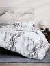 0411 012 Unbranded White Bedding Home Appliances Bedclothes Comfort Piece Marble Pattern