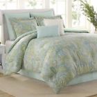 048975012819 Williamsburg Sea Glass King Comforter Set Shams Beskirt