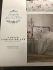 060130502 Simply Shabby Chic Floral Piece Comforter Set King Size
