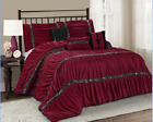 0669960026187 Unique Home Piece Chic Ruched Pleated Comforter Set 669960026187