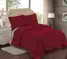 06938 Unbranded Burgundy Red Comforter Set