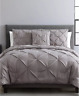 071808866839 Vcny Home Carmen Pintuck Piece Comforter Set Gray