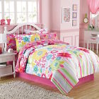 073558694786 Bouquet Floral Pc Twin Comforter Sham Sheets Pink