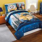 073558712237 Minions Comforter Sets Reversible Bed Piece Sheet Full