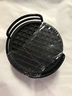 076753338950 Mainstays 7-piece Black Coaster