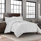 081806440702 White Garment Washed Solid Comforter Set In Reg