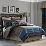 083013066966 Croscill New Clairmont Piece Comforter Set Brown Blue