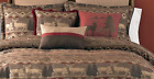 083013129357 Croscill Pondera Comforter Set King Lodge Deer Fish