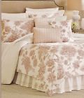 083013272701 Croscill Fiona Queen Blush White Floral Embroidered Cotton