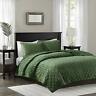 086569255068 Madison Park Harper Quilt Set Faux Velvet Casual