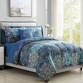0amrd 645470188935 Modern Threads - Granada Collection Comforter Set Reversible Microfiber