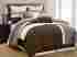 849183013908-an 10-piece Chic Home Damien Comforter And Quilt Set Queen Choc Grey Ivory Taupe