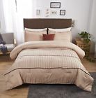 10013 Felicite Home Luxury Stripe Comforter Setall Season Fashion Quilttaup