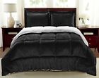 108267-blk-k Cathay Home Fashions Reversible Faux Fur And Sherpa 877512003337
