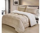 108267-cam-q Cathay Home New Sherpa Comforter Set Camel Size 877512006130