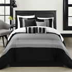 108cq106-cn Chic Home Diamante Black Piece Comforter Bed In 819219018856