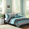 1435380 Full Queen Teal Comforter Set Polyester Bedding Pillow 683121435380