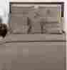 14364190 Elegante Hugo Boss New Queen Coverlet Mink Tan Silk Trim For 280
