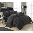 1473108 Black Pleated King Comforter 683121473108