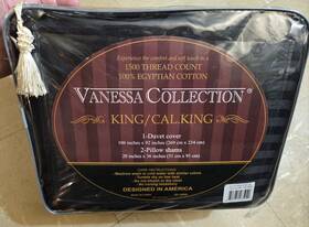 109808 1500 Series King-cal. King Microfiber Duvet Cover 3pc. Set Vanessa Collection