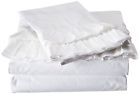 15fret Home Bella Ruffle Sheet Set Twin White 849162012021