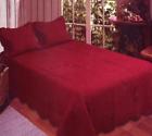 1638r American Hometex Twin Size Brick Red Quilt Set 783303122579