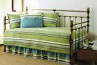 166551 Stone Cottage Fresno Daybed Set Green Stripe 883893066212