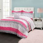 16t000092 Lush Decor Franny Pink Twin Comforter Set 848742045534