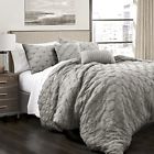16t001140 Lush Decor Cor Ravello Pintuck Piece Comforter Set 848742055427