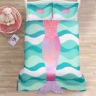 16t001696 Lush Decor Mermaid Ruffle Pink And Purple Twin 848742060551