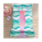16t001697 Lush Decor Mermaid Ruffle Comforter Set Full