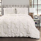 16t002163 Lush Decor Bella White Comforter Set 848742065440