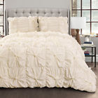 16t002165 Lush Decor Bella Ivory Comforter Set 848742065464