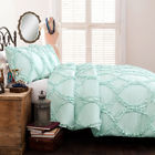 16t002235 Lush Decor Avon Light Aqua Twin Comforter Set 848742066607