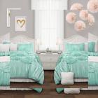 16t002984 Lush Decor Serena Piece Comforter Set Aqua