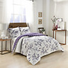 17303beddkngpur Marble Hill Jasmeen Comforter Set King Purple 691200238999
