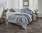 17318beddkngblu Boho Boutique Surya Comforter Set King Blue 885308582737