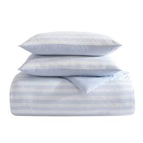 1888 Mills 665721178669 3 Pieces Full/queen Comforter Set - Striped Reversible Print Cotton Blended Fa