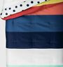 191908001951 Pillowfort Toddler Multi Stripe Reversible Comforter New