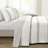 194938005487 Lush Decor Farmhouse Stripe Piece Quilt Set Full
